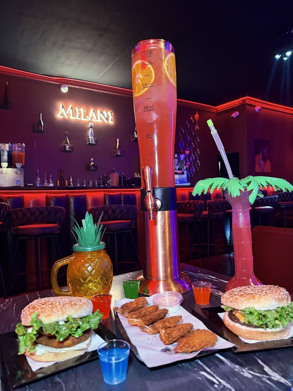 Restaurant menu featuring cocktails and small plates.
